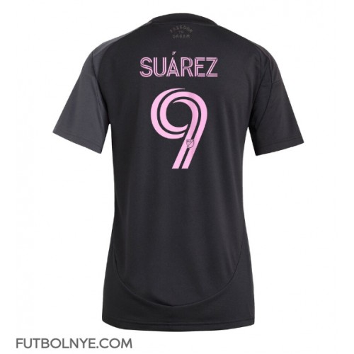 Camiseta Inter Miami Luis Suarez #9 Visitante Equipación para mujer 2025-26 manga corta
